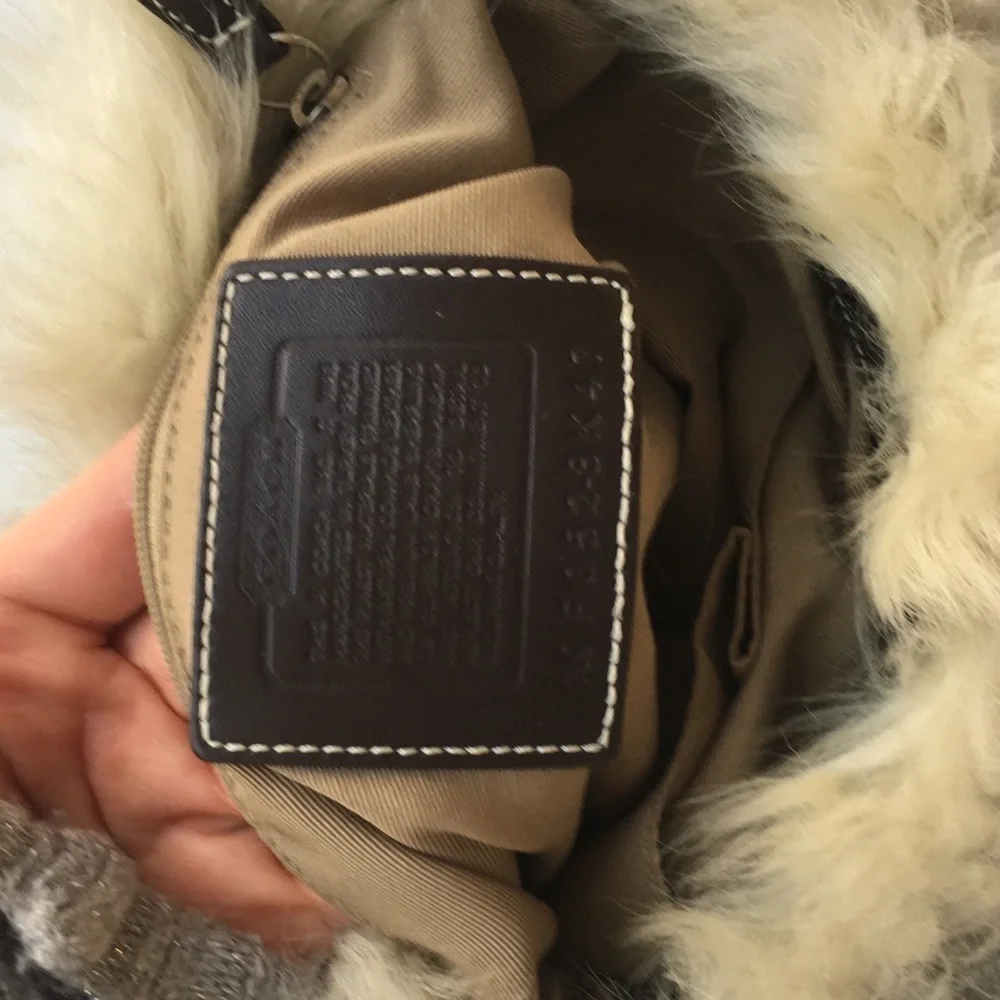 Coach Fur trim Bag